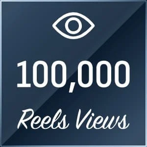 100,000 views on Instagram Reels