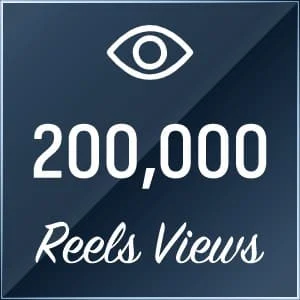 200,000 views on Instagram Reels