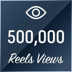 500,000 views on Instagram Reels